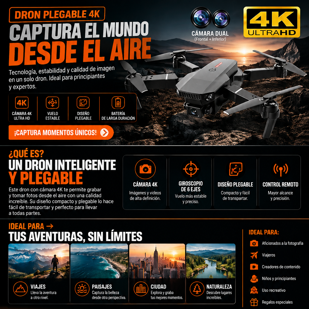 Dron Pro Con Camara Dual