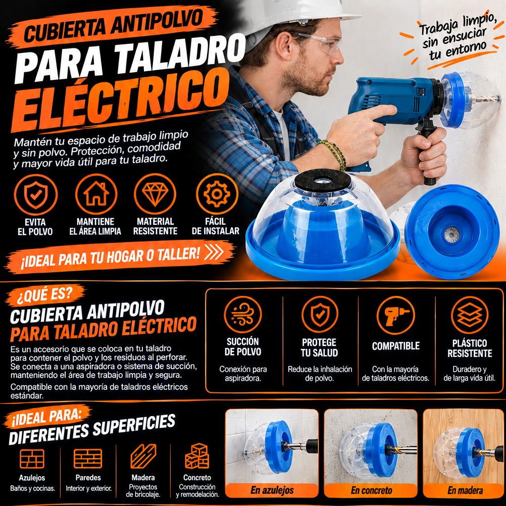 Cubierta Antipolvo para Taladro