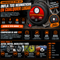 Compresor de Aire Portátil 12V – Infla Tus Neumáticos Donde Quieras
